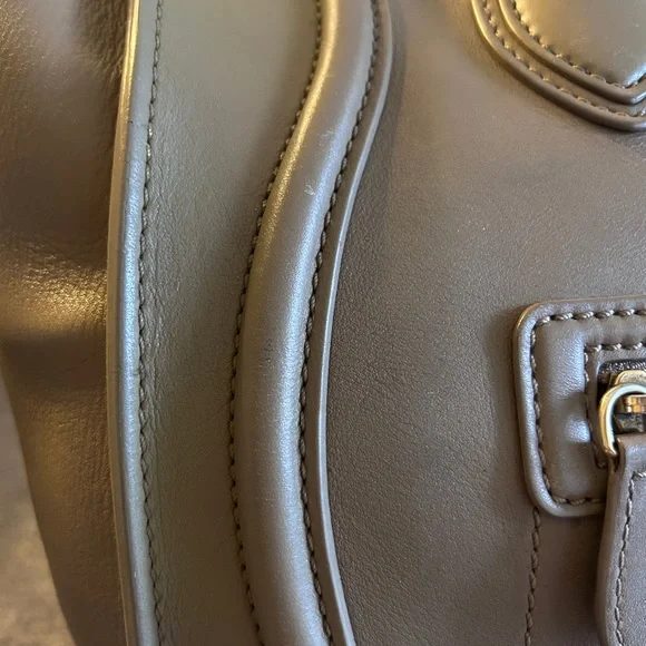 Celine Olive Green Leather Mini Luggage Tote - Picture 9 of 16